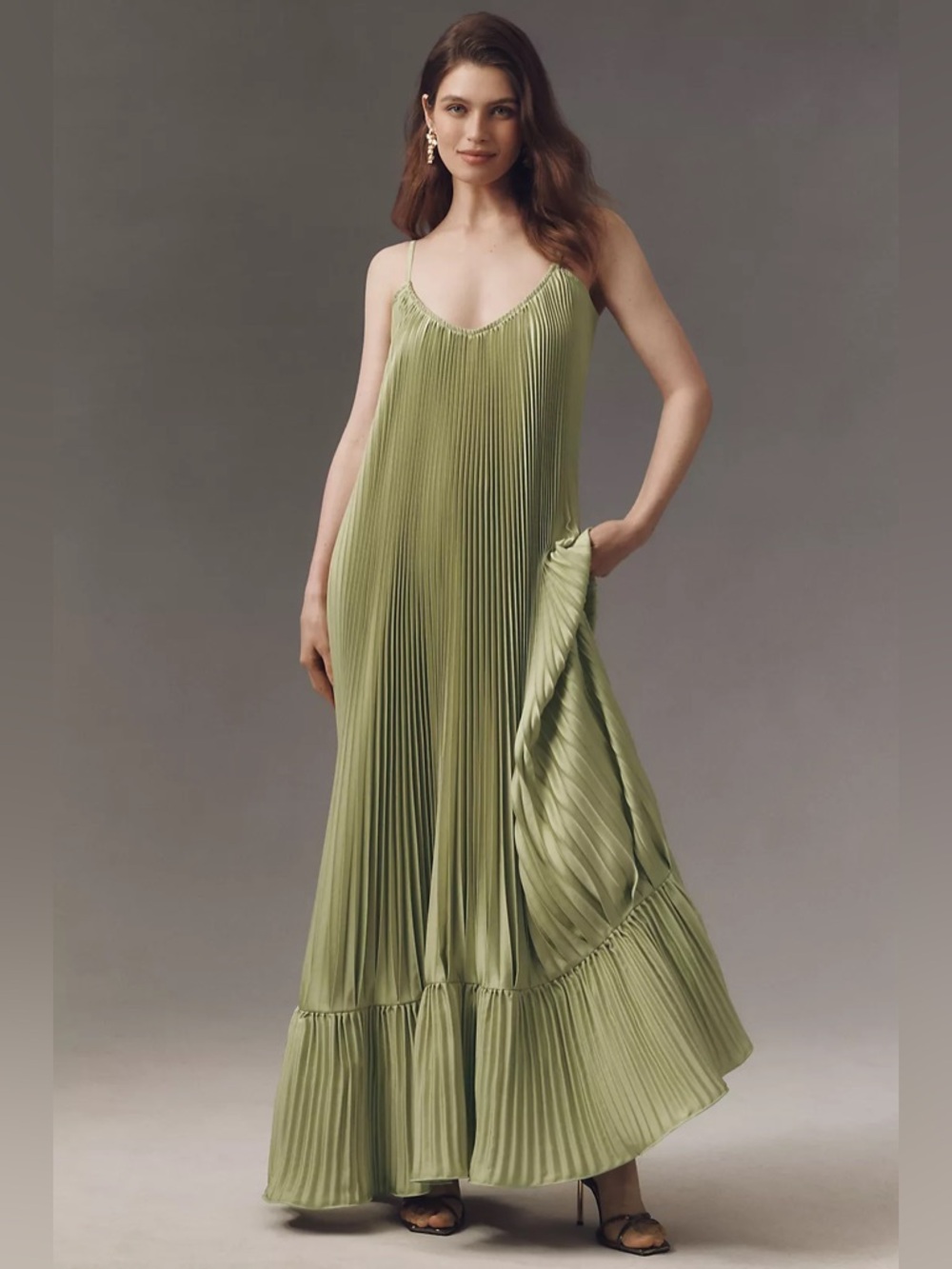 Anthropologie L'IDÉE Marrakesh Pleated US4 NWOT $435